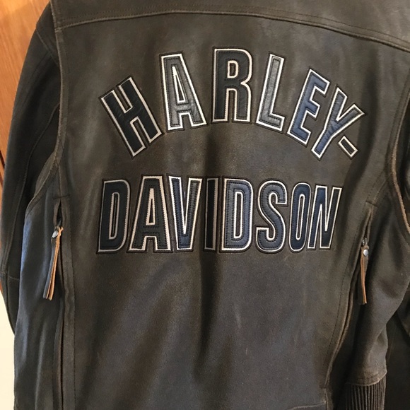 Leather Men’s Harley Davidson Jacket - Picture 2 of 5